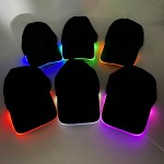 Fashion LED Glow Cap Outdoor Sport Sunshade Glowing Baseball Cap Casual Adjustable Hat Outdoor Hip Hop Hat Party Glowing Hat